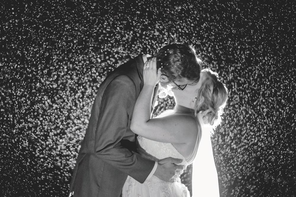 rainy day wedding