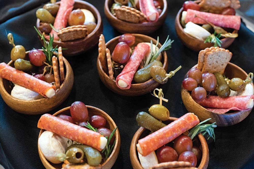 wedding finger foods mini charcuterie